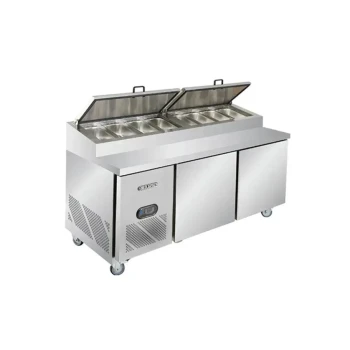 Berjaya, Pizza Counter, 2 Doors, 426 L, 0.50 kW, Electric, 230V, R404A, +1 to +6 °C, 8 Pans