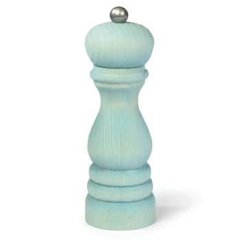 Bisetti Pepper Mill Fir Wood 19 cm Light Blue