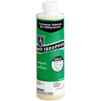 National Chemicals Inc. 11001 BTF Iodophor Brewery Equipment Sanitizer 16 oz. - 6/Case