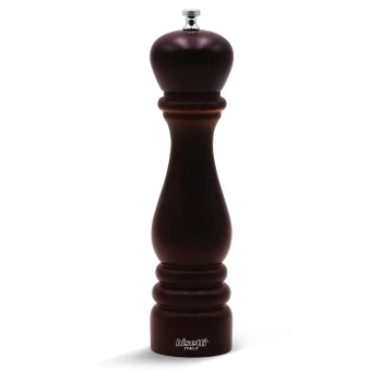 Bisetti Salt Mill Beech Wood 25 cm Walnut Stained
