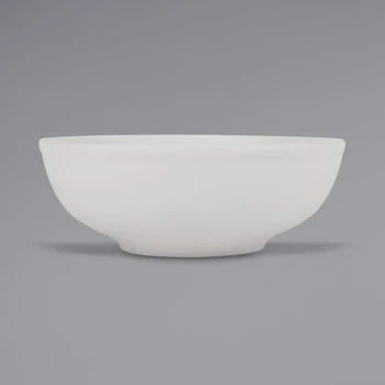 Tuxton VWB-5203 TuxTrendz Zion Matte White 58 oz. China Menudo Bowl - 12/Case