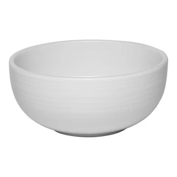 Ariane Eclipse 27 oz. White Embossed Porcelain Bowl - 8/Case