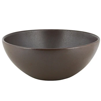 RAK Porcelain Genesis Mat 30.45 oz. Cocoa Porcelain Cereal Bowl - 6/Case