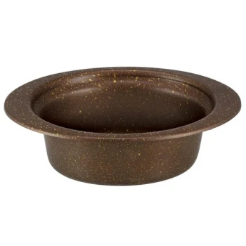 Bon Chef 5203 HotStone 3.75 Qt. Coffee Color Full Size Oval Plain Design Food Pan