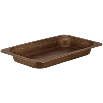 Bon Chef 5208 HotStone 9 Qt. Coffee Color Full Size Rectangular Plain Design Food Pan