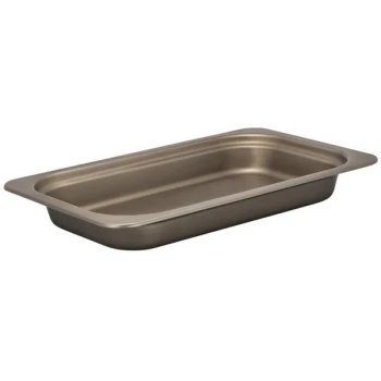 Bon Chef 5208 HotStone 9 Qt. Taupe Color Full Size Rectangular Plain Design Food Pan