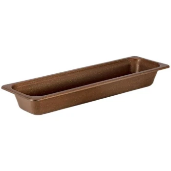 Bon Chef 5210COFFEE HotStone 3 Qt. Coffee 1/2 Size Long Stainless Steel Food Pan