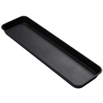 American Metalcraft MT8 29 3/4" x 8 1/2" Black Melamine Market Tray