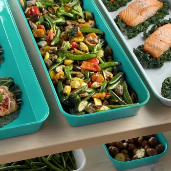 Cambro 8262MT140 8" x 25" Green Fiberglass Market Pan
