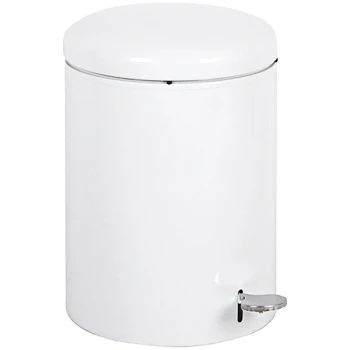 Witt Industries 2240WH White Steel 4 Gallon Medical Step Can with Steel Liner
