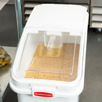 Rubbermaid® FG9F7800CLR Replacement Lid with Scoop Hook for Rubbermaid® FG360288WHT