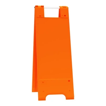 Plasticade® Minicade 12" x 24" Orange Double-Sided A-Frame Sign Stand 155-O