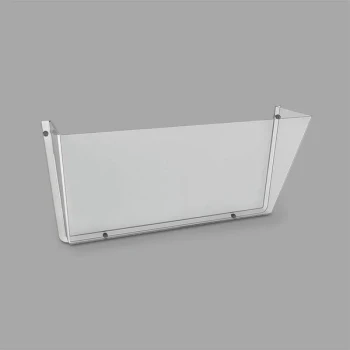 Deflecto 63201 DocuPocket 14 1/2" x 6 1/2" x 3" Clear Unbreakable Wall File