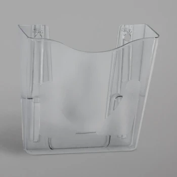Deflecto 63001 DocuPocket 10 1/4" x 10" x 4" Clear Euro-Style Portrait Wall File