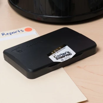 Avery® 21081 Carter's 4 1/4" x 2 3/4" Black Pre-Inked Felt Stamp Pad