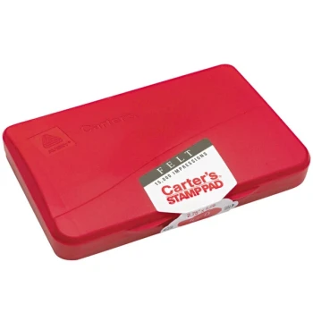 Avery® 21071 Carter's 4 1/4" x 2 3/4" Red Pre-Inked Felt Stamp Pad