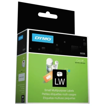 DYMO 30336 LabelWriter 1" x 2 1/8" White Multipurpose Self-Adhesive Label Roll - 500/Roll