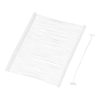 2" Clear Plastic Price Tag Fasteners for Fine Fabrics - 5,000/Case