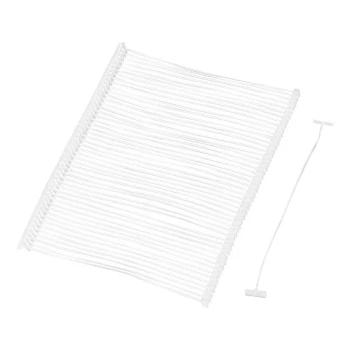 3" Clear Plastic Standard Price Tag Fasteners - 5,000/Case