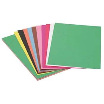 SunWorks 6507 12" x 18" Assorted Color Pack of 58 lb. Construction Paper - 50 Sheets