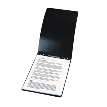 Acco 19021 8 1/2" x 14" Black Presstex Top Bound Legal Report Cover with Prong Fastener - 2" Capacity