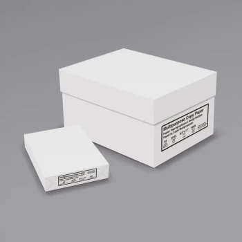 8 1/2" x 11" Bright White 20 lb. Copy Paper - 5,000/Case