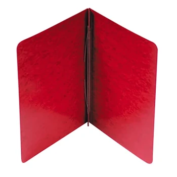 Acco 25979 8 1/2" x 11" Executive Red Pressboard Side Bound Report Cover with Prong Fastener - 3" Capacity