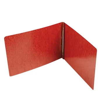 Acco 47078 11" x 17" Red Pressboard Ledger / Tabloid Report Cover with Prong Fastener - 3" Capacity
