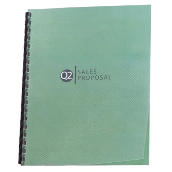 Swingline GBC 2514496 Design View 11" x 8 1/2" Clear Unpunched Binding System Cover - 25/Pack
