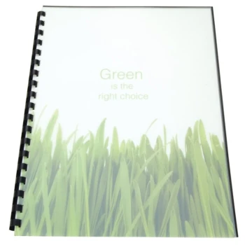 Swingline GBC 25817 100% Recycled 11" x 8 1/2" Frost Unpunched Binding System Cover - 25/Pack