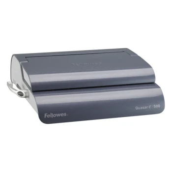 Fellowes 521690 Quasar 500-Sheet Metallic Gray Electric Comb Binding Machine