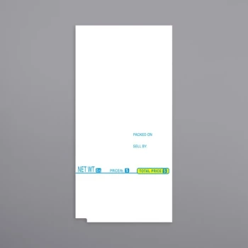 PointPlus 57 mm x 112.7 mm White Pre-Printed Scale Label Roll Equivalent to Tec 1685 - 16/Case