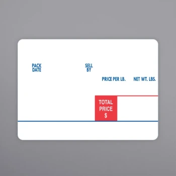 PointPlus 60 mm x 43 mm White Pre-Printed Scale Label Roll Equivalent to Digi 1538 - 15/Case