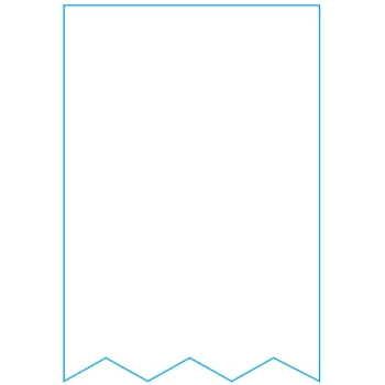 PointPlus 2 3/4" x 85' White Blank Continuous Strip Scale Label Roll Equivalent to Toledo 1719-B - 30/Case