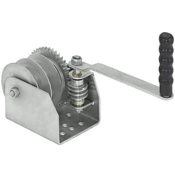 Vestil Steel Double Wall Mounted Hand Winch WALL-D - 1,500 lb. Capacity