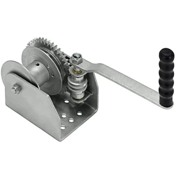 Vestil Steel Single Wall Mounted Hand Winch WALL-S - 1,500 lb. Capacity