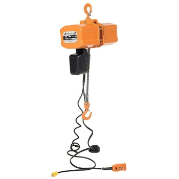Vestil H-2000-1 2000 lb. Powered Hoist Chain with Container - 110V, 1 Phase, 1.6 hp