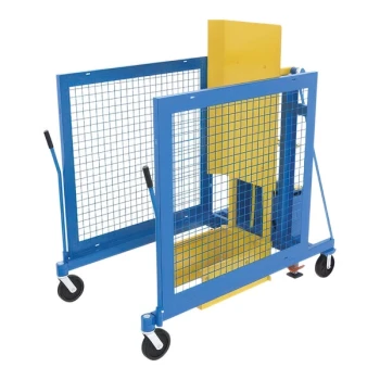 Vestil 400 lb. Electric Hydraulic Trash Can Dumper with 60" Dump Height TCD-M-60-AC - 115V, 1 Phase, 2 hp
