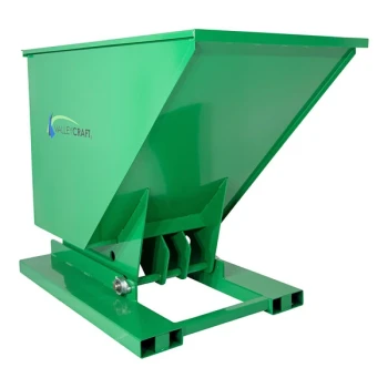 Valley Craft 1 Cubic Yard Self-Dumping Forklift-Powered Steel Hopper F89144 - 2,000 lb. Capacity