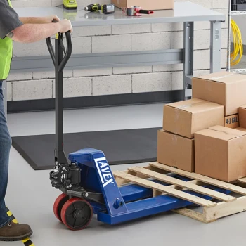 Lavex 17" x 35 1/2" Manual Pallet Jack - 4,400 lb. Capacity