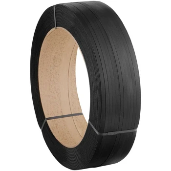 1/2" x 7200' 024" 500 lb. 16" x 6" Core Black Polypropylene Hand Strapping Coil