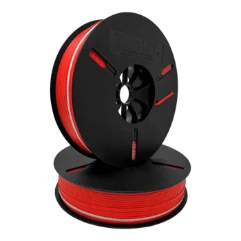 Tach-It 03-2500 5/32" x 2,500' Red Standard Paper / Plastic Twist Tie Ribbon Spool for 3567, 3568, and 3570