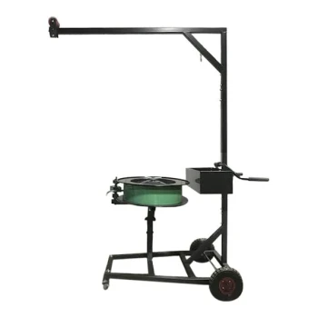 Encore Packaging Mobile Horizontal Ribbon-Wound Strapping Dispenser with Tool Mast EP-3575
