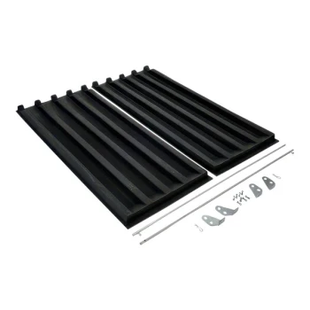 Vestil PLID-D-200 Black Heavy-Duty Polyethylene Lid for 2 Cu. Yd. Forklift Hoppers