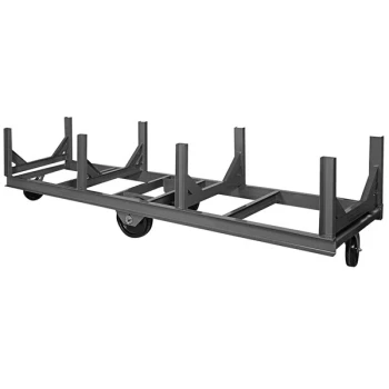 Durham Mfg 28 1/2" x 96" Bar Cradle Truck with 4 Cradles BCT-2896-10K-95 - 10,000 lb. Capacity
