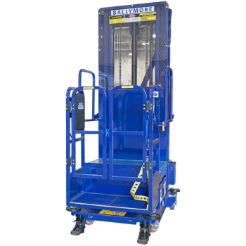 Ballymore PS-10 14' Battery-Powered Hydraulic Stocking Lift with Cargo Deck - 450 lb.