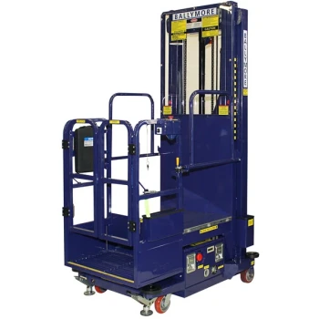Ballymore PS-12 18' Battery-Powered Hydraulic Stocking Lift with Cargo Deck - 650 lb.