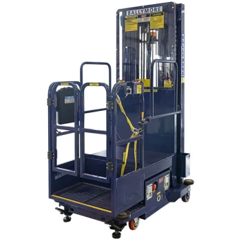 Ballymore PS-15 21' Battery-Powered Hydraulic Stocking Lift with 32" x 24" Cargo Deck - 650 lb.