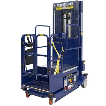 Ballymore PS-15D 21' Battery-Powered Drivable Hydraulic Stocking Lift with 32" x 28" Cargo Deck - 650 lb.