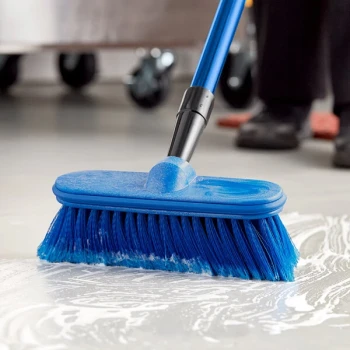 Lavex Flo-Thru 10" Floor / Vehicle Scrub Brush